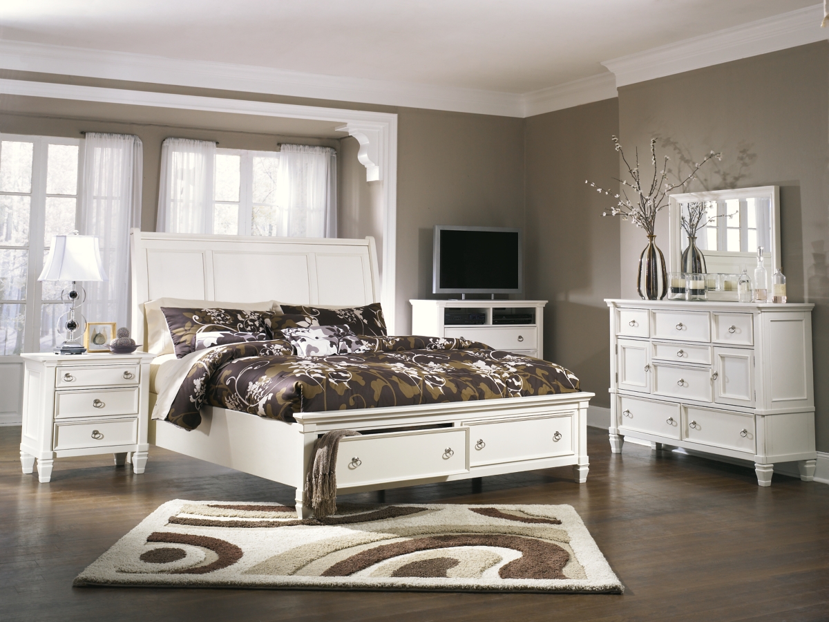 Ashley white bedroom furniture discount