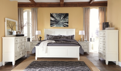 prentice queen panel bed | ashley furniture homestore