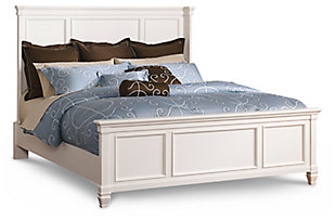 Prentice Queen Panel Bed, White, large