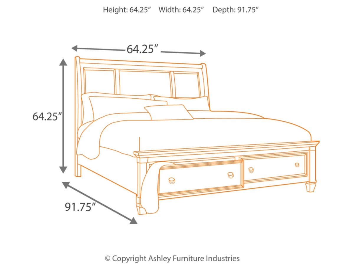 Prentice queen sleigh bed discount
