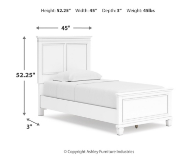 Fortman Twin Panel Headboard Dimensions