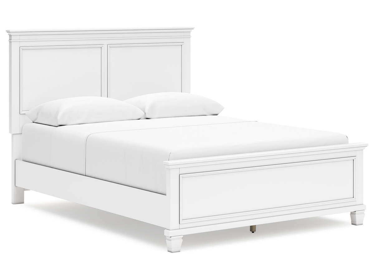 Fortman Panel Bed - White Fortman Panel Bed - White