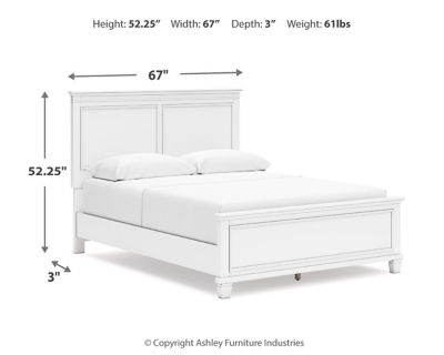 Fortman Queen Panel Headboard Dimensions
