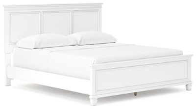 B680B5 Fortman California King Panel Bed, White sku B680B5