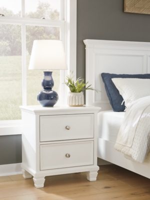 Fortman 25 2 Drawer Nightstand, White