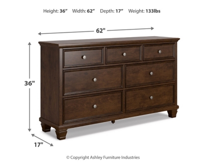 Danabrin Dresser, Brown, large