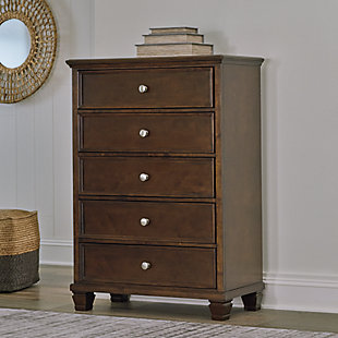 Danabrin Chest of Drawers, Brown, rollover