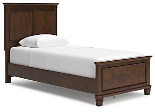 Danabrin Twin Panel Bed, Brown, large