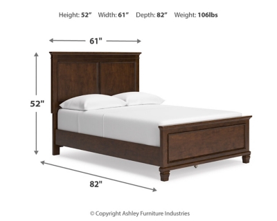Danabrin Full Panel Bed, Brown, large