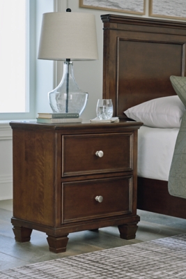 B685-92 Danabrin 25 2 Drawer Nightstand, Brown sku B685-92