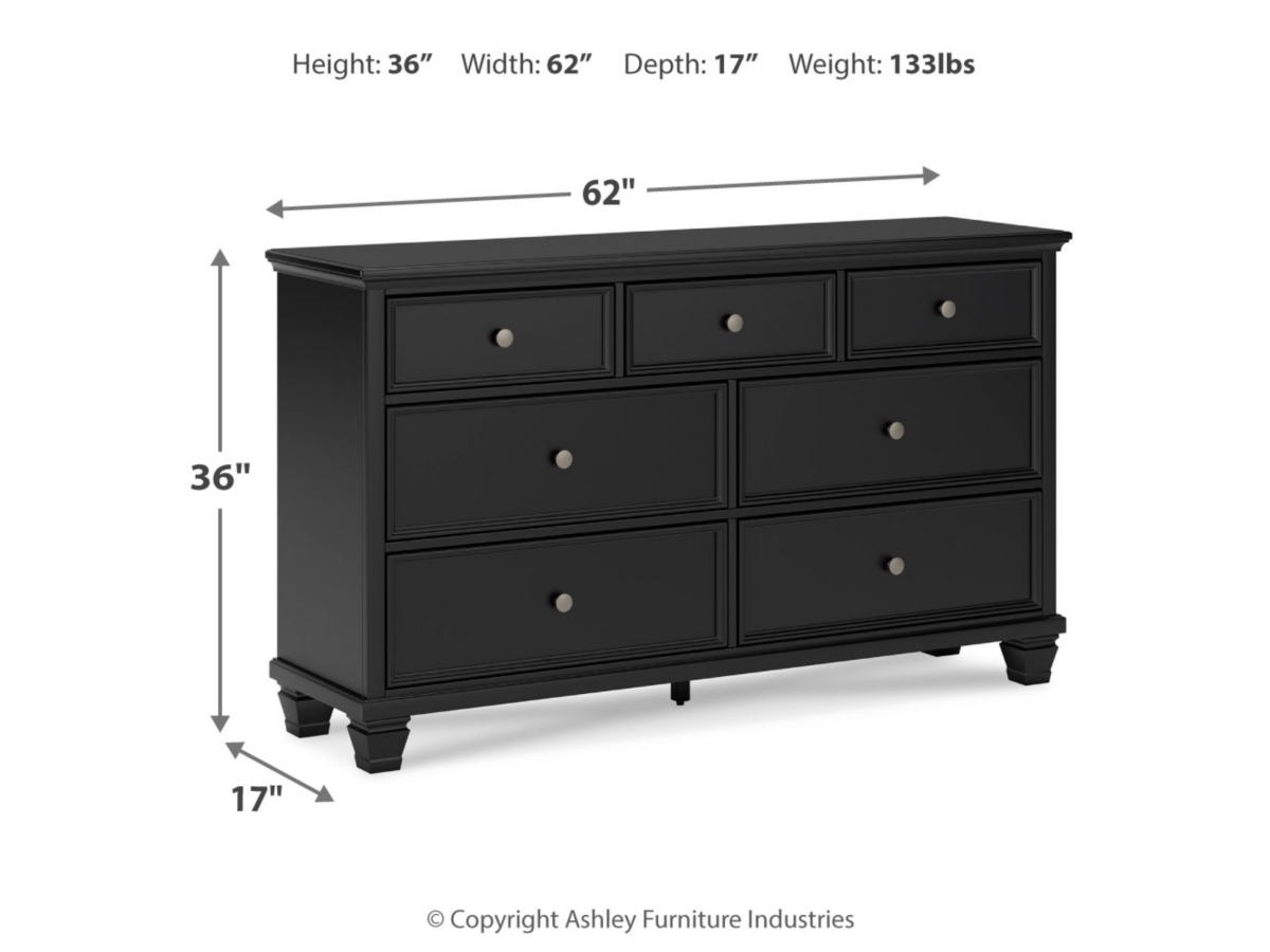 Lanolee Dresser - Black Lanolee Dresser - Black