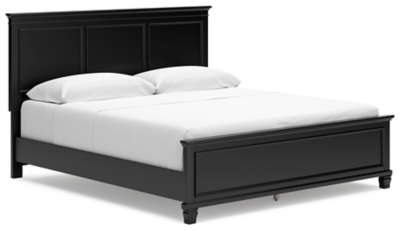 Lanolee California King Panel Bed, Black