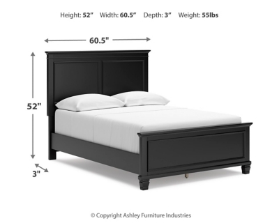 Lanolee Full Panel Headboard Dimensions