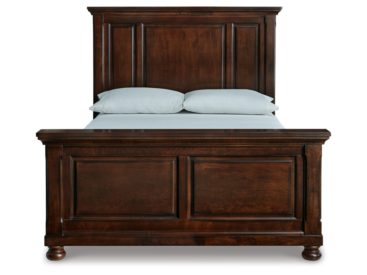 Porter Queen Panel Bed - Rustic Brown
