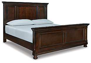 Porter King Panel Bed, Rustic Brown, large
