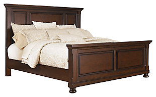 Porter Queen Panel Bed, Rustic Brown, large