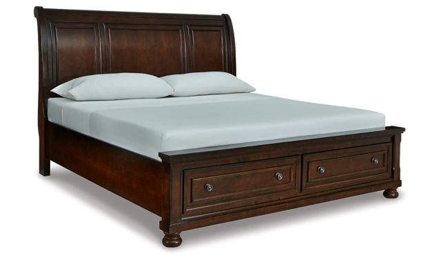 Porter King Sleigh Bed with 2 Storage Drawers