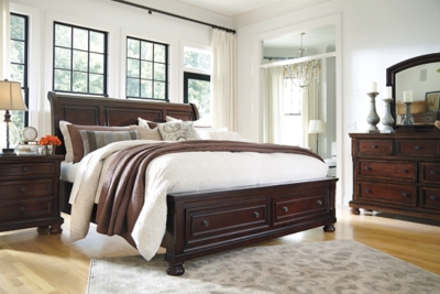 porter queen sleigh bed | ashley furniture homestore