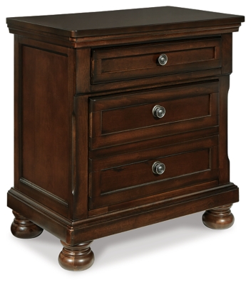Porter Nightstand, Rustic Brown, large