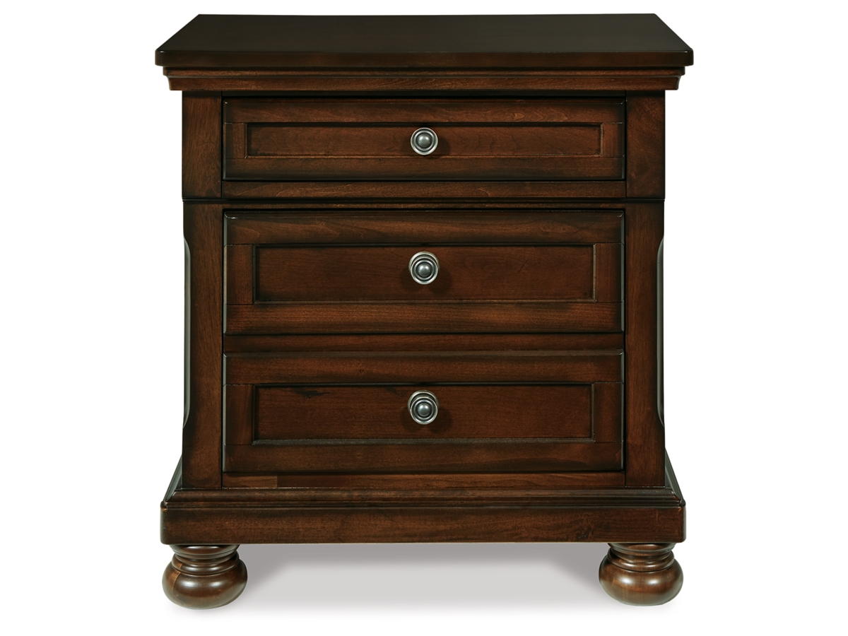 Porter Nightstand - Rustic Brown