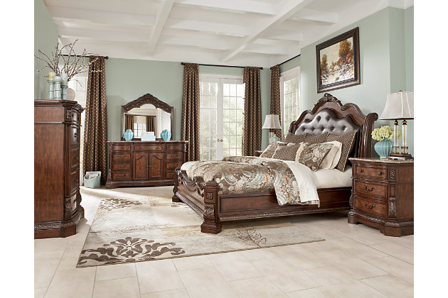 ledelle queen sleigh bed | ashley furniture homestore