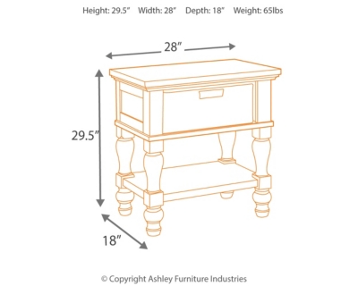 Marsilona Nightstand, , large