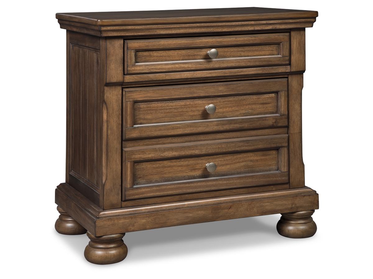 Flynnter Nightstand - Medium Brown