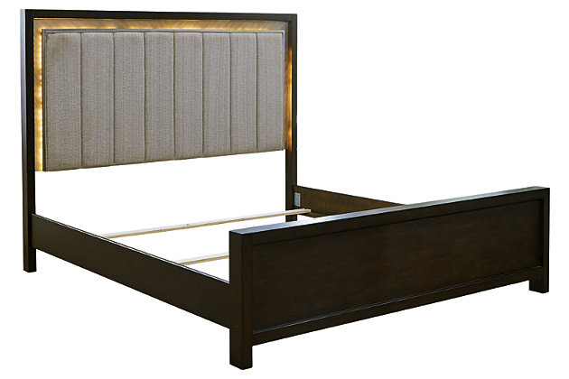 Maretto Queen Upholstered Panel Bed, How To Convert A King Queen Bed Frame Into Regular