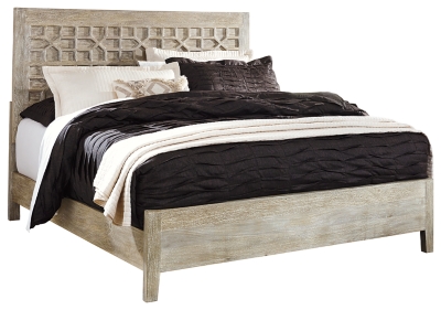 Teganville king panel deals bed