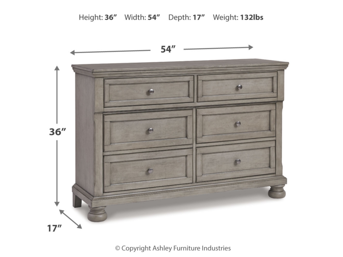 Lettner 6 Drawer Youth Dresser Ashley