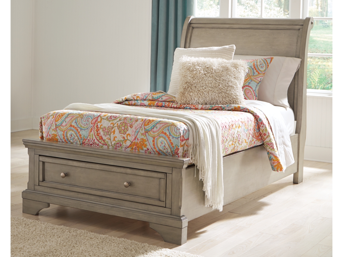 Twin bed with storage ashley furniture sales