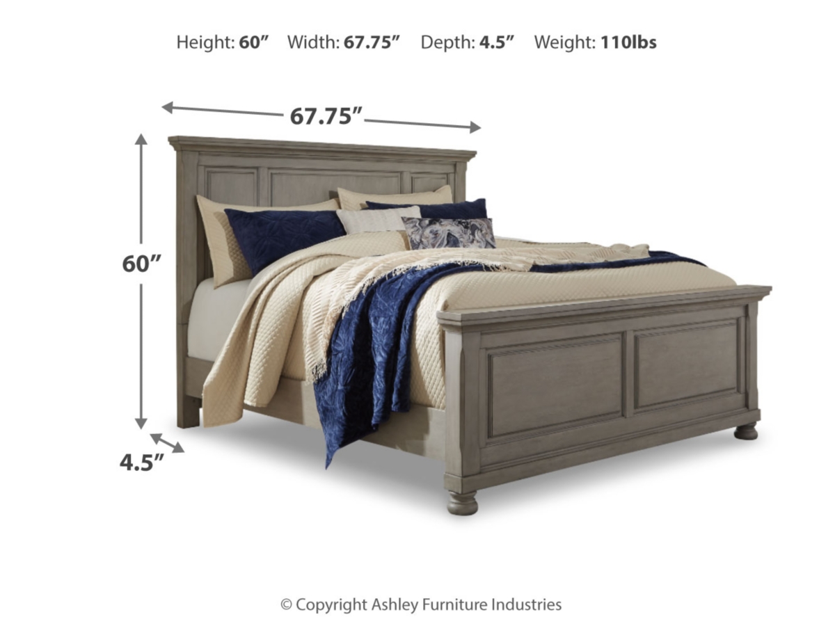Lettner Panel Headboard - Light Gray Lettner Panel Headboard - Light Gray