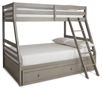 Lettner Twin over Full Bunk Bed with 1 Large Storage Drawer, , large