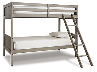 Lettner Twin/Twin Bunk Bed with Ladder, , large