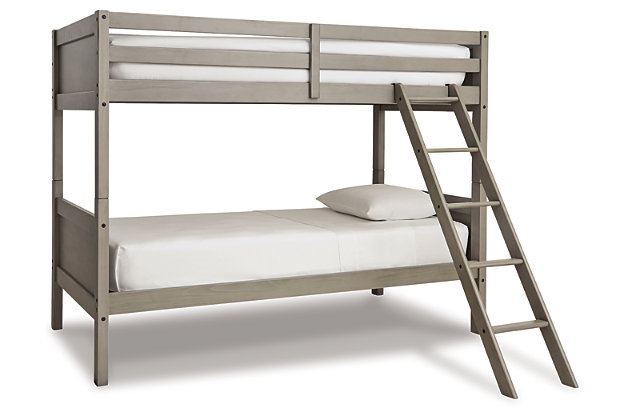 Lettner Twin Bunk Bed With Ladder, Bunk Beds Without Ladders