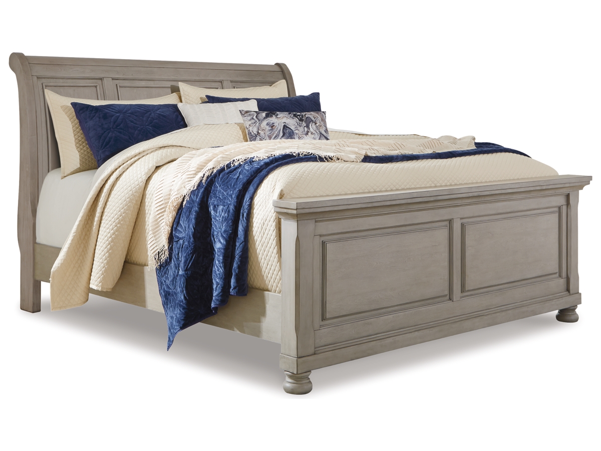 Lettner Queen Sleigh Bed - Light Gray Lettner Queen Sleigh Bed - Light Gray