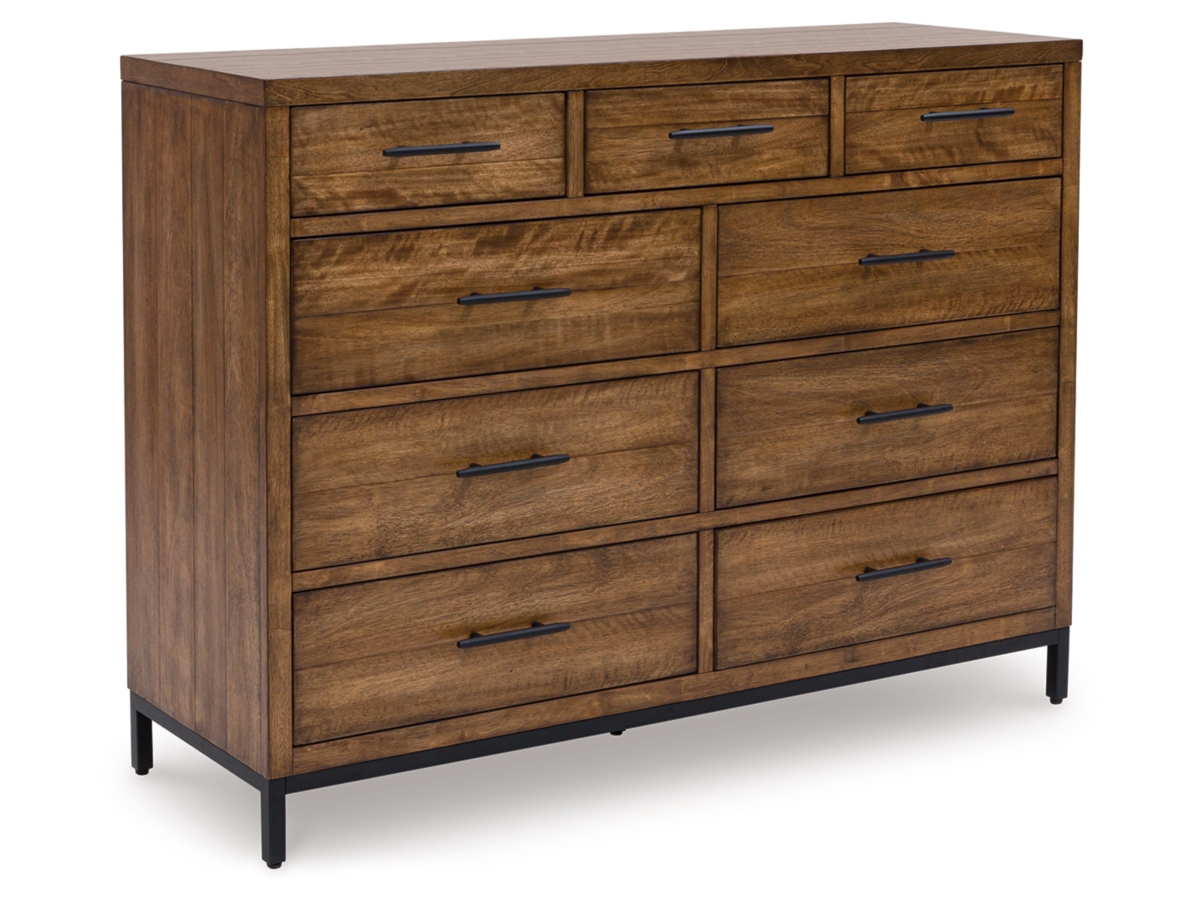 Steenlage King Upholstered Bed with Dresser and Nightstand