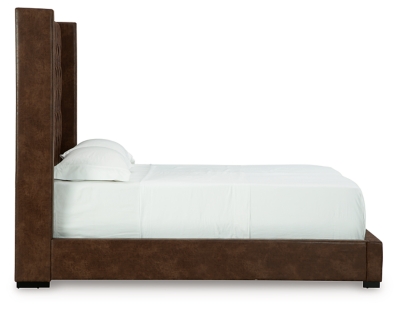 Steenlage Queen Upholstered Bed, Brown, large