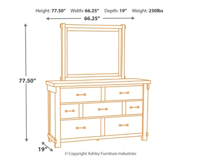 Brashland Dresser and Mirror, , large