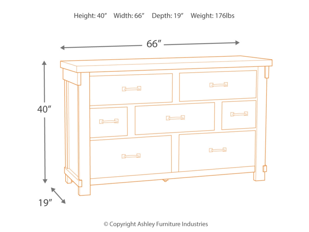 Ashley brashland dresser online