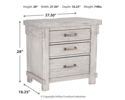 Brashland Nightstand, White, large