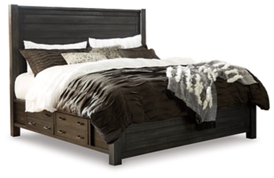 Baylow Queen Panel Bed with 4 Storage Drawers