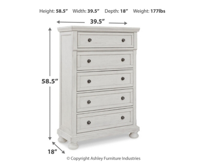 Robbinsdale Chest of Drawers, Antique White, large