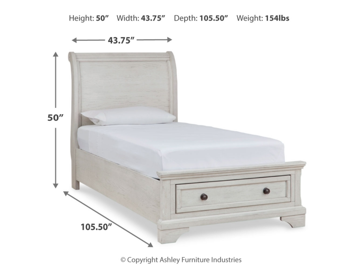 Twin bed with storage ashley furniture sales