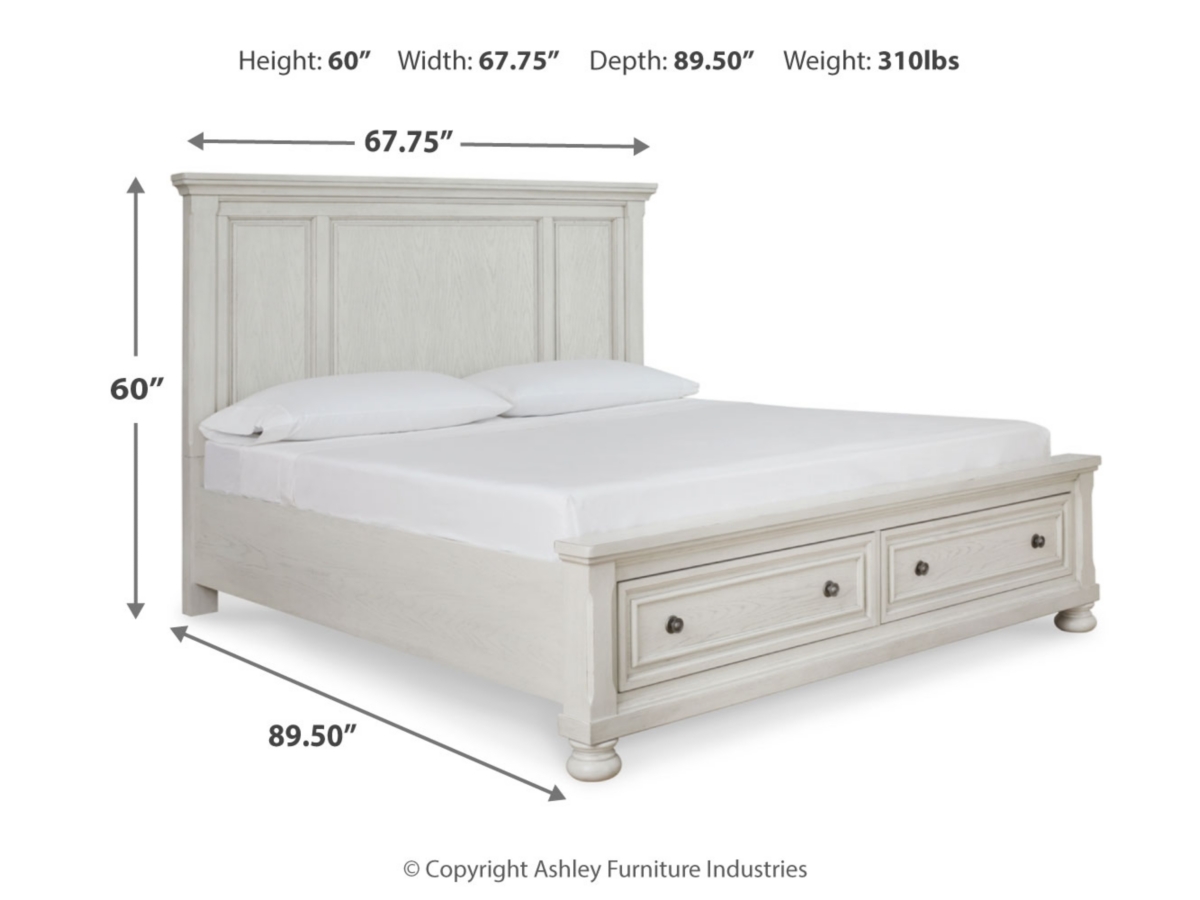 Robbinsdale Queen Bed - Antique White