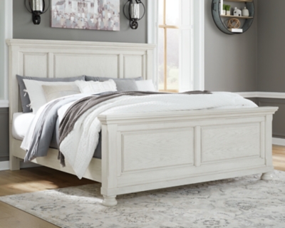 Robbinsdale Queen Panel Bed, Antique White, large