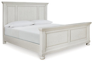 Robbinsdale Queen Panel Bed, Antique White, large