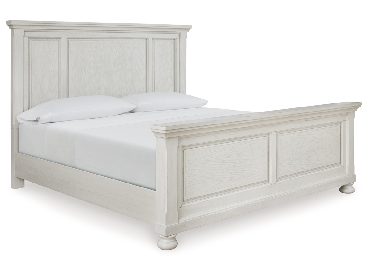 Robbinsdale King Panel Bed - Antique White Robbinsdale King Panel Bed - Antique White