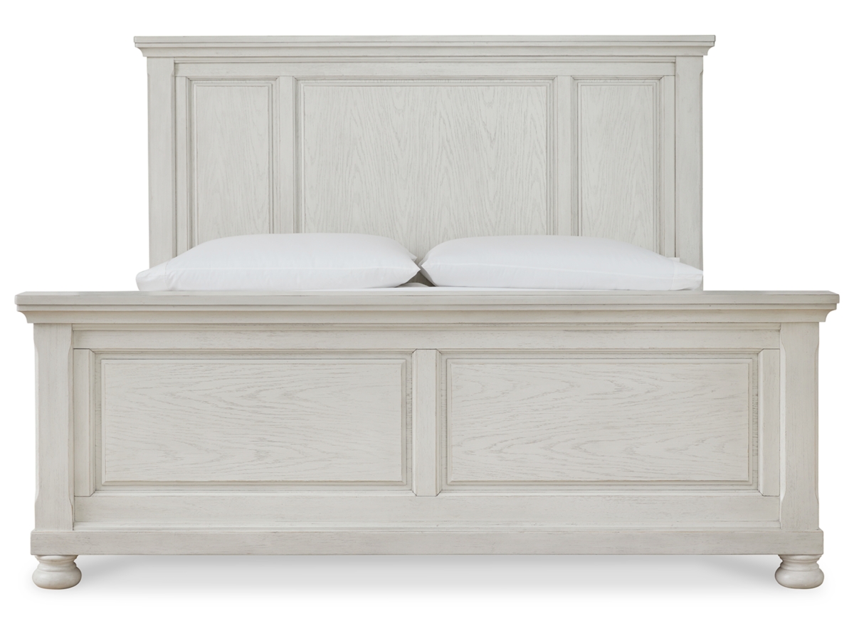 Robbinsdale King Panel Bed - Antique White Robbinsdale King Panel Bed - Antique White
