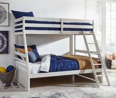 APK-B742-TFB Robbinsdale Twin over Full Bunk Bed, Antique White sku APK-B742-TFB